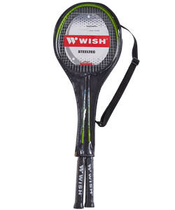 Набор для бадминтона Steeltec 216, 2 ракетки, зеленый