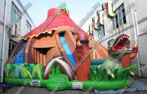 Надувная горка "Логово динозавра"