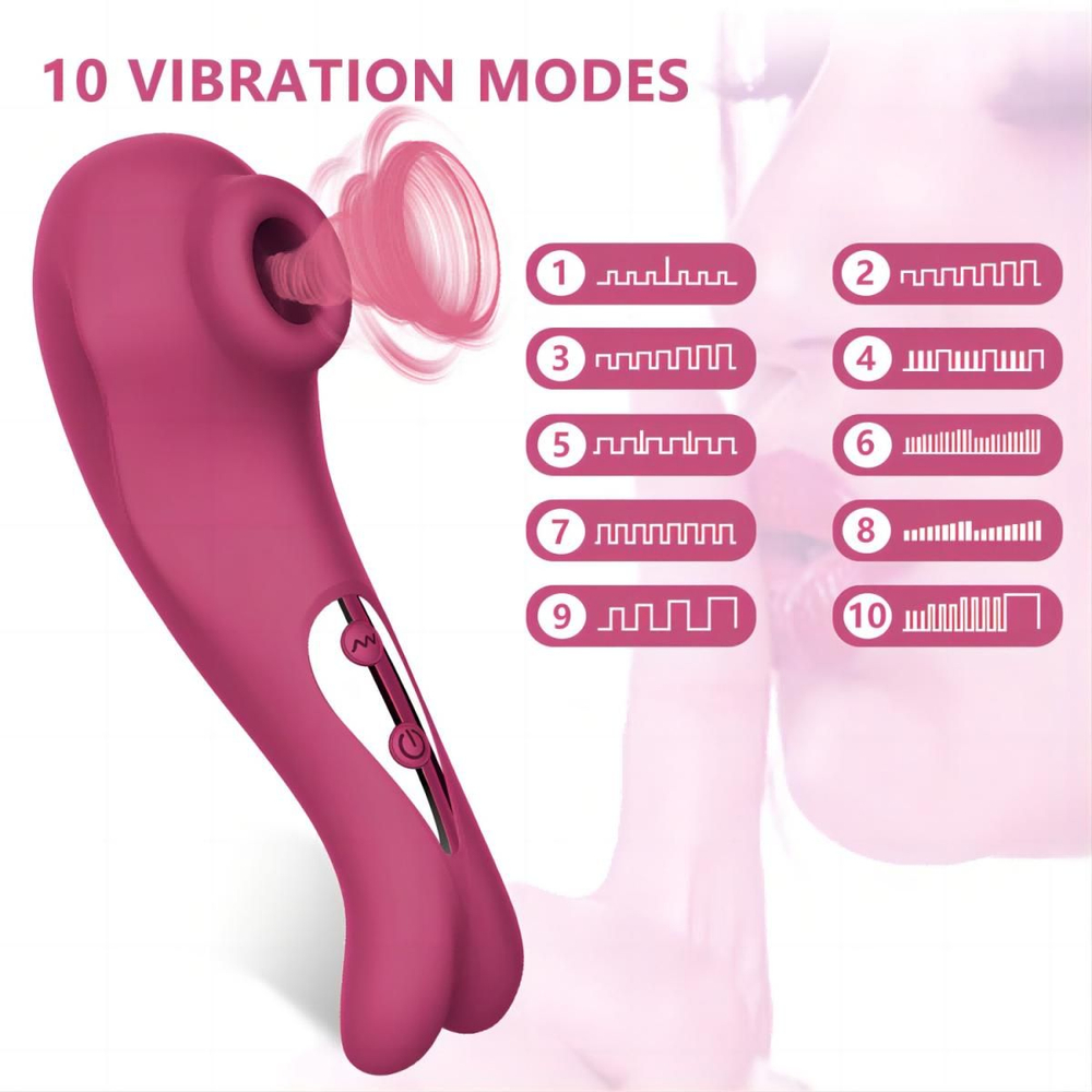 Вакуумный стимулятор клитора Clitoral Sucking Vibrator Cat красный