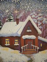 Набор декоративных гобеленовых чехлов Метелица 2 38*38 3 шт