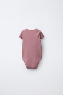 ZARA НАБОР ИЗ ПЯТИ БОДИ С ЛЕБЕДЯМИ, РОЗОВЫЙ