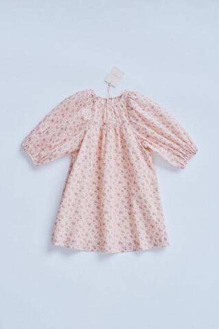 ZARA TIMELESZ - ПЛАТЬЕ С ЦВЕТОЧНЫМ ПРИНТОМ, ЦВЕТ СЛИВОЧНОГО МАСЛА