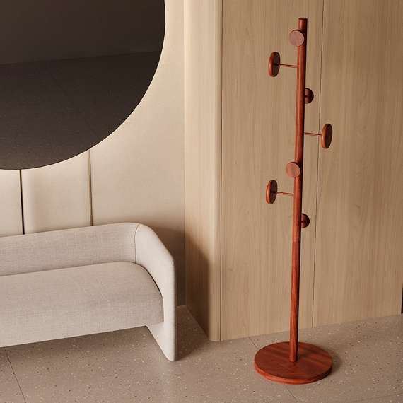 Напольная вешалка Olavy, 173 см, светлый орех
