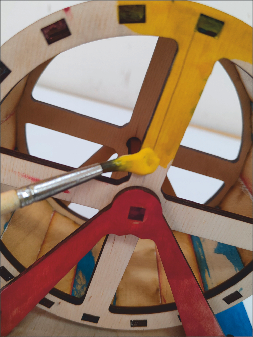 Беговое колесо раскраска для хомяка 15см