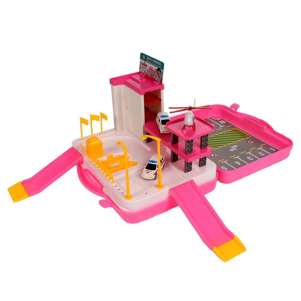 Парковка с транспортом, чемодан 92808