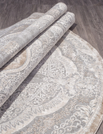 Ковер 03880C - GREY / BROWN - Овал - коллекция ARMINA размер 300*400 см