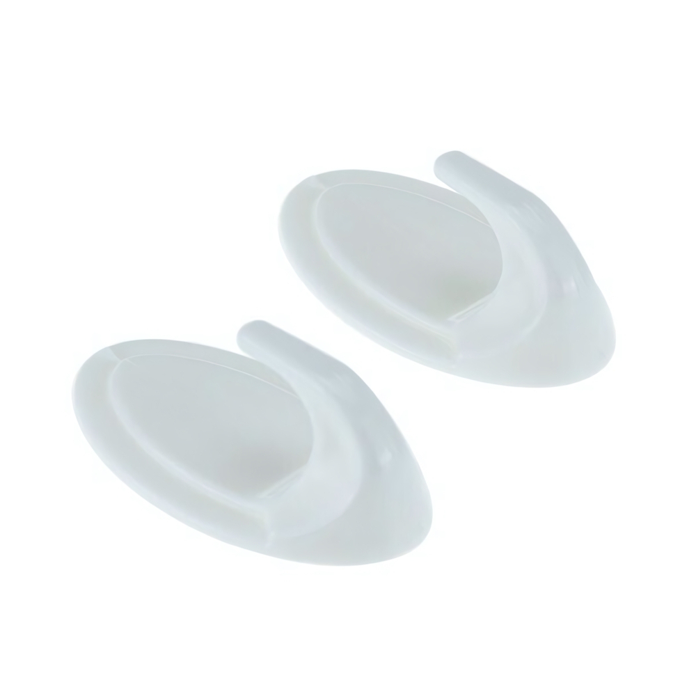 Крючок самоклеящийся набор 10шт "Овальчик" цвет белый М2231