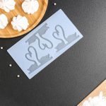 Силиконовый коврик для отливки шоколада "Пара лебедей" 20*10,5*0,3