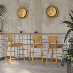 Стул полубарный Saga, ясень