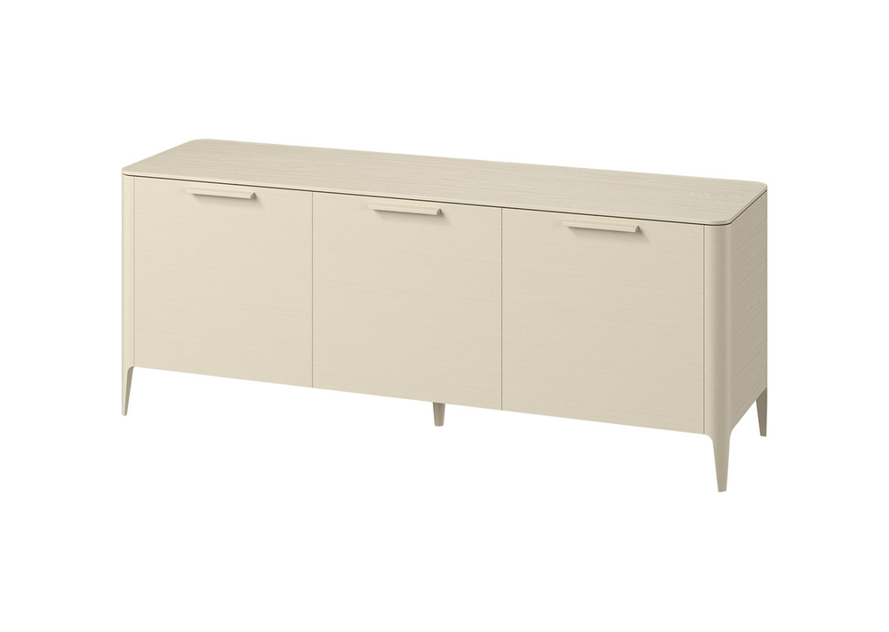 Тумба Type oak 3 двери ширина 180 см (молочный)