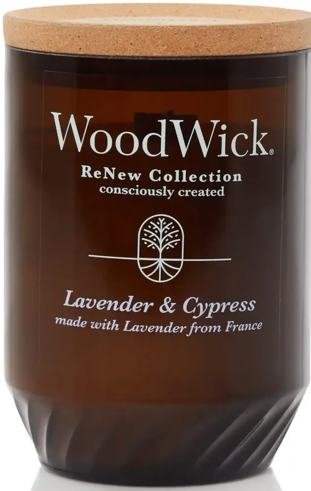 WOODWICK RENEW LARGE CANDLE LAVENDER &amp; CYPRESS CANDLE 609 GR