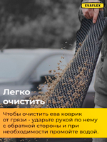 Коврики EVA для Hyundai Solaris 1 поколение (09.2010 - 05.2017) - Комплект в салон - 3D С бортиками - Черный - Черный кант