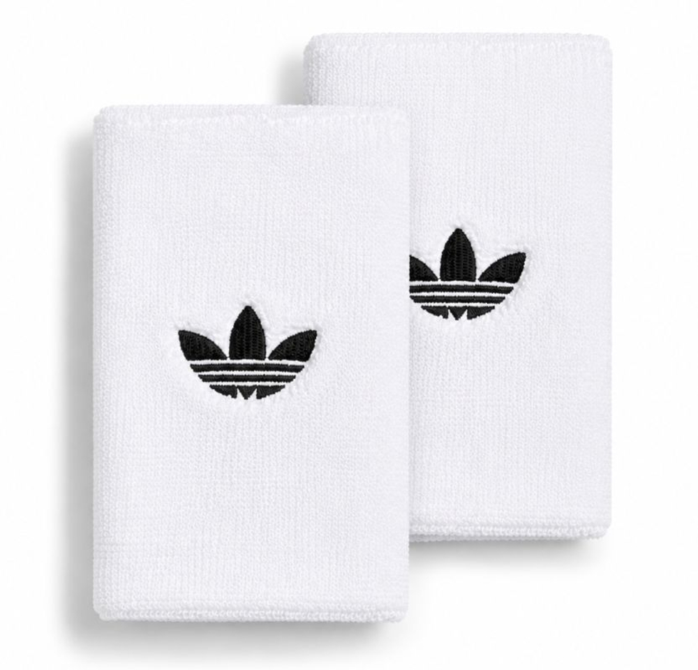 Теннисные напульсники Adidas Originals Long Wristband 2P - white/black