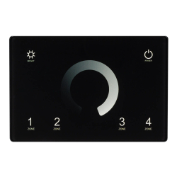 Панель Sens SMART-P79-DIM Black (230V, 4 зоны, 2.4G) (Arlight, IP20 Пластик, 5 лет) 028399