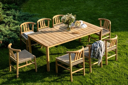 Обеденная группа из тика Joygarden БУНГАЛО, бжевый