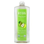 Earth Friendly Products, Ecos®, средство для мытья посуды на растительной основе, с ароматом груши, 739 мл (25 жидк. унций)