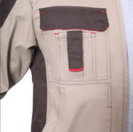 Куртка "СИРИУС-ДЖЕТ Браун" короткая песочная с т.коричневым