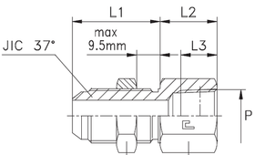 Соединение PD JIC 7/8 - NPTF 1/2