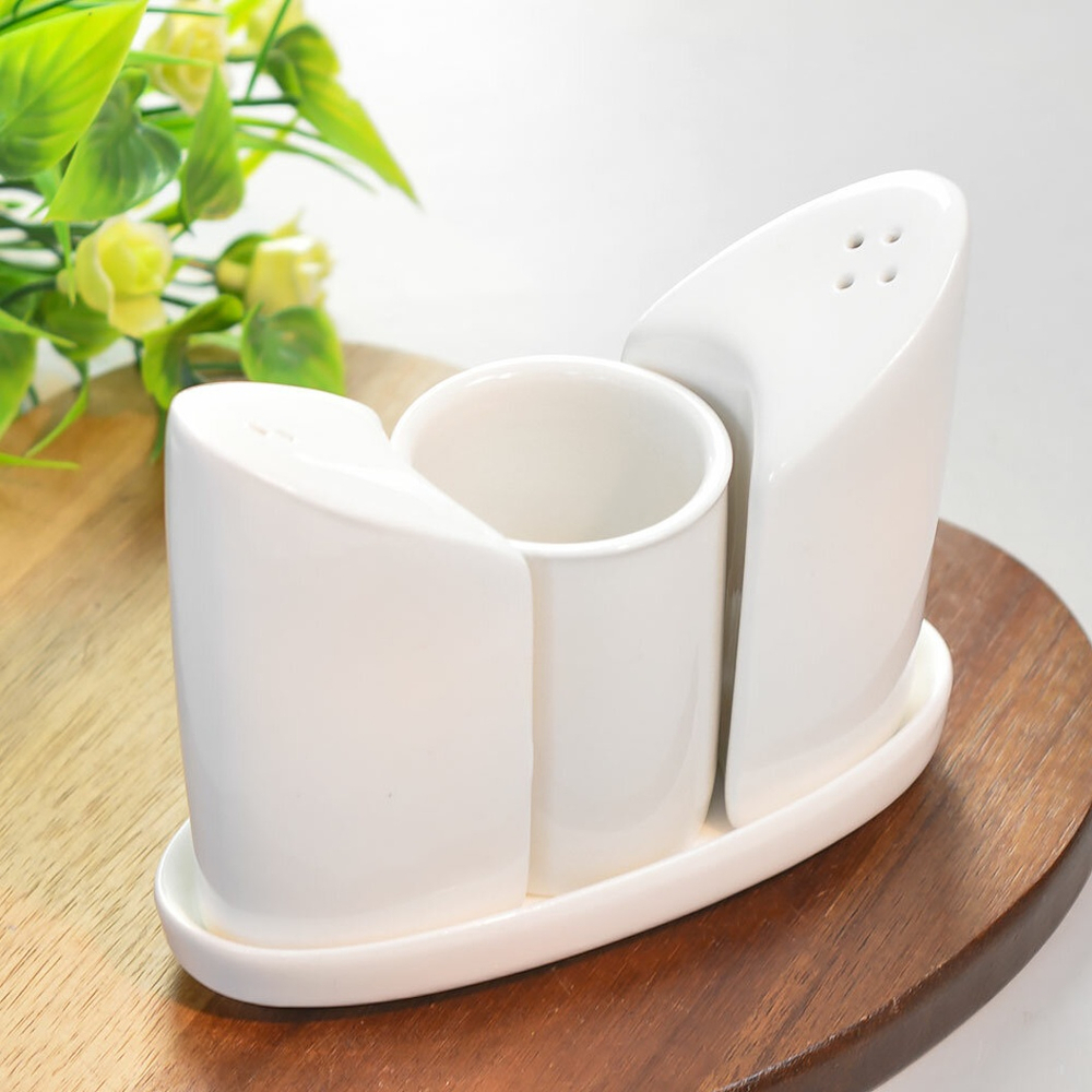 Набор для специй 3 предмета на подставке "Collage"