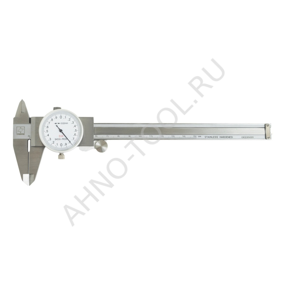 Штангенциркуль с круговой шкалой ШЦК-150-0.02 ГОСРЕЕСТР 89053-23 нерж.сталь ТОЧИНТЕХ (с поверкой)