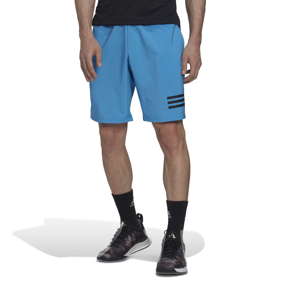 Мужские теннисные шорты adidas Club 3 Stripes Shorts Men - Blue