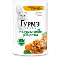 Гурмэ натуральные рецепты курица на пару с морковью, 75г