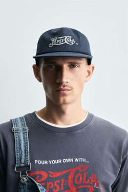 ZARA КЕПКА С ПРИНТОМ PEPSI © PEPSICO, МОРСКОЙ СИНИЙ