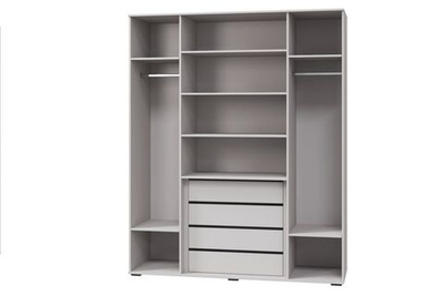 КАШЕМИР Шкаф с 4х дв. (ш1802*г577*в2213мм), Кашемир/Сантьяго