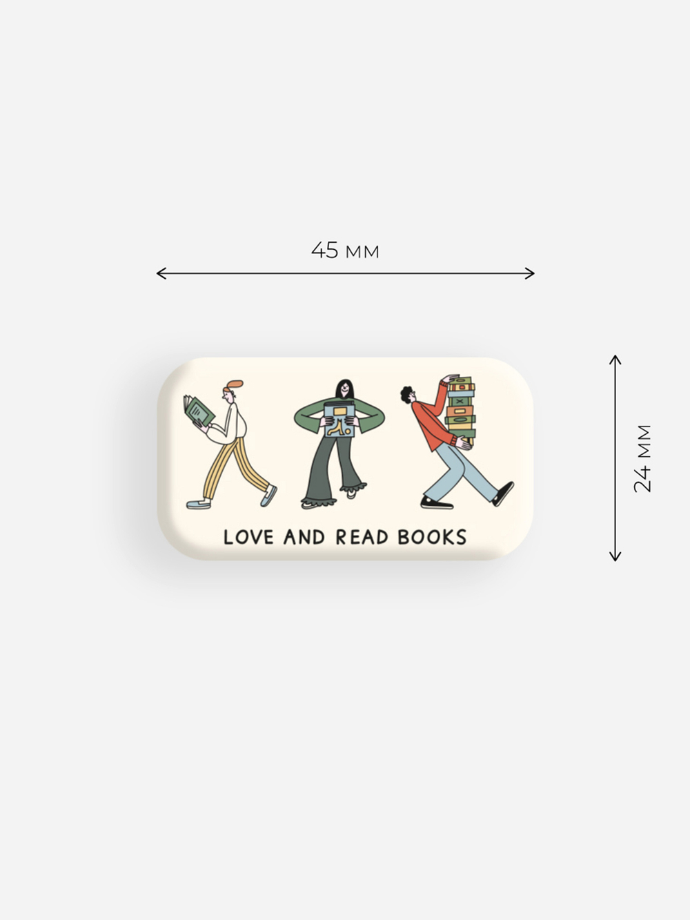Стикер объемный «Love and read books»
