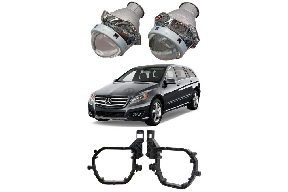 Готовый комплект для замены линз Bosch AL Mercedes R-Class W251 рестайлинг 2010-2017, автокорректор