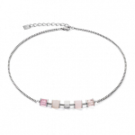 Колье Coeur de Lion Light Rose 5052/10-1920 цвет розовый, серебряный