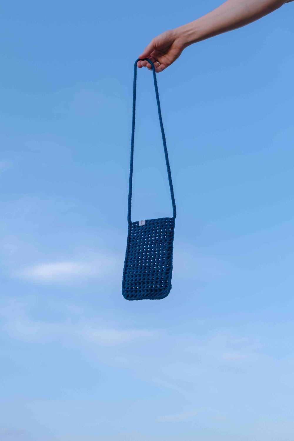 Вязаная сумочка FOS Темно-Синяя