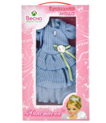 Одежда для куклы Анастасия Голубой ажур (Весна)