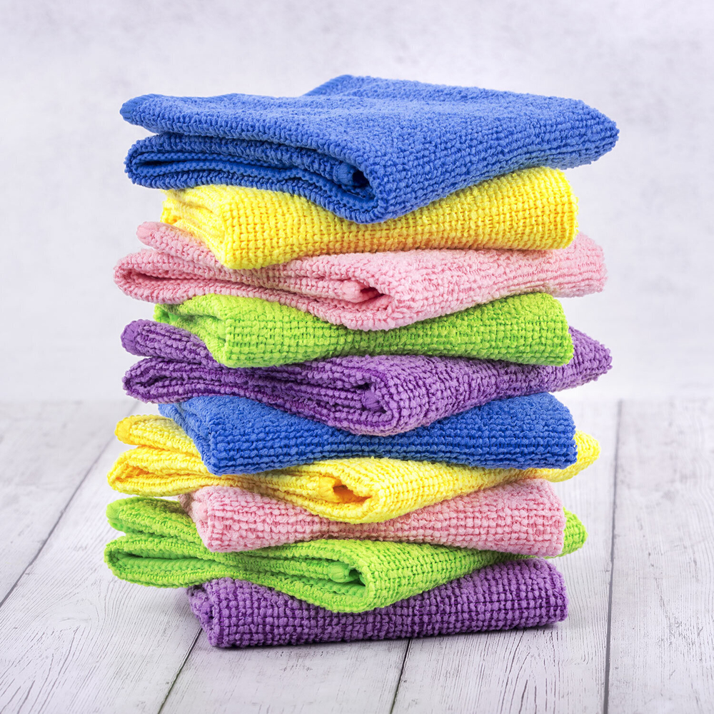 Салфетка из МИКРОФИБРЫ 30х30см комплект 10 шт. MULTI COLOUR ECONOMY 180 г/м2 LAIMA HOME (2 штуки в упаковке)