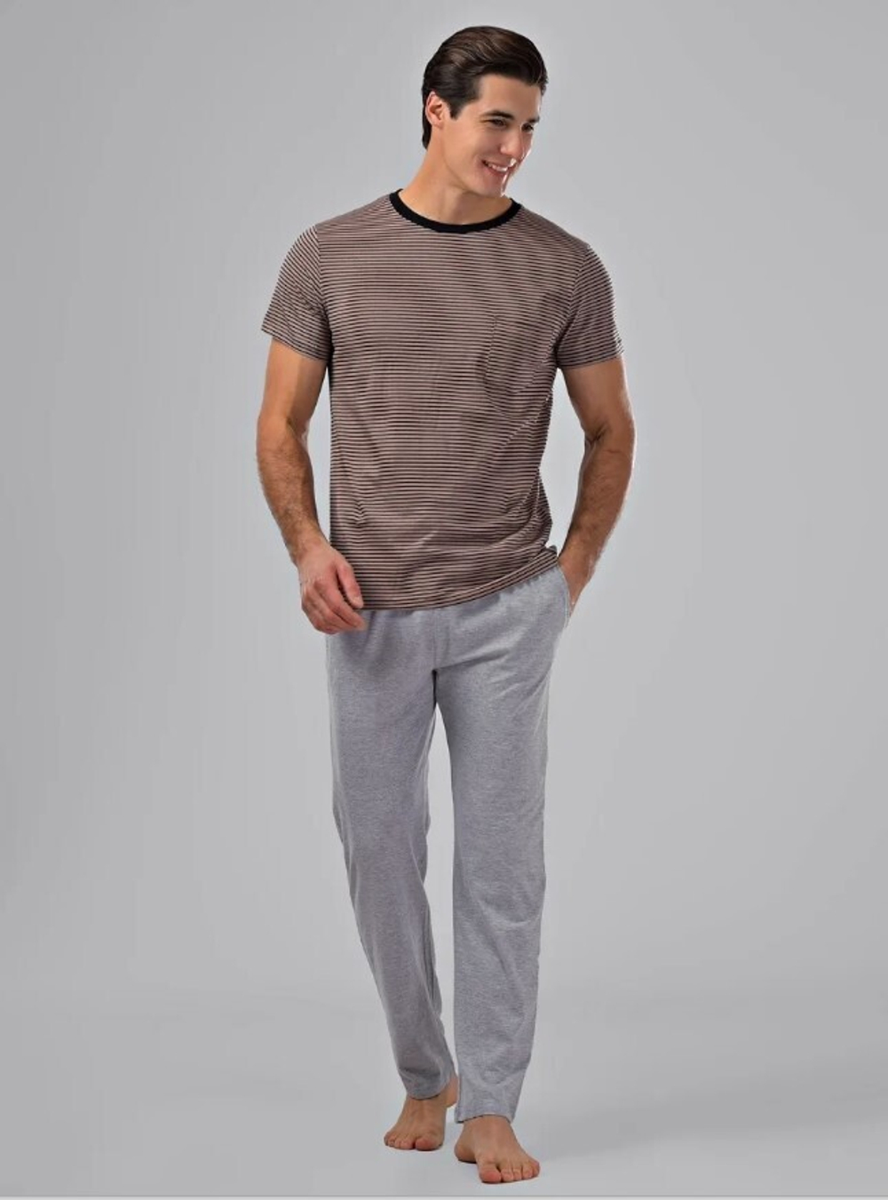 Пижама мужская штаны+футболка 88238