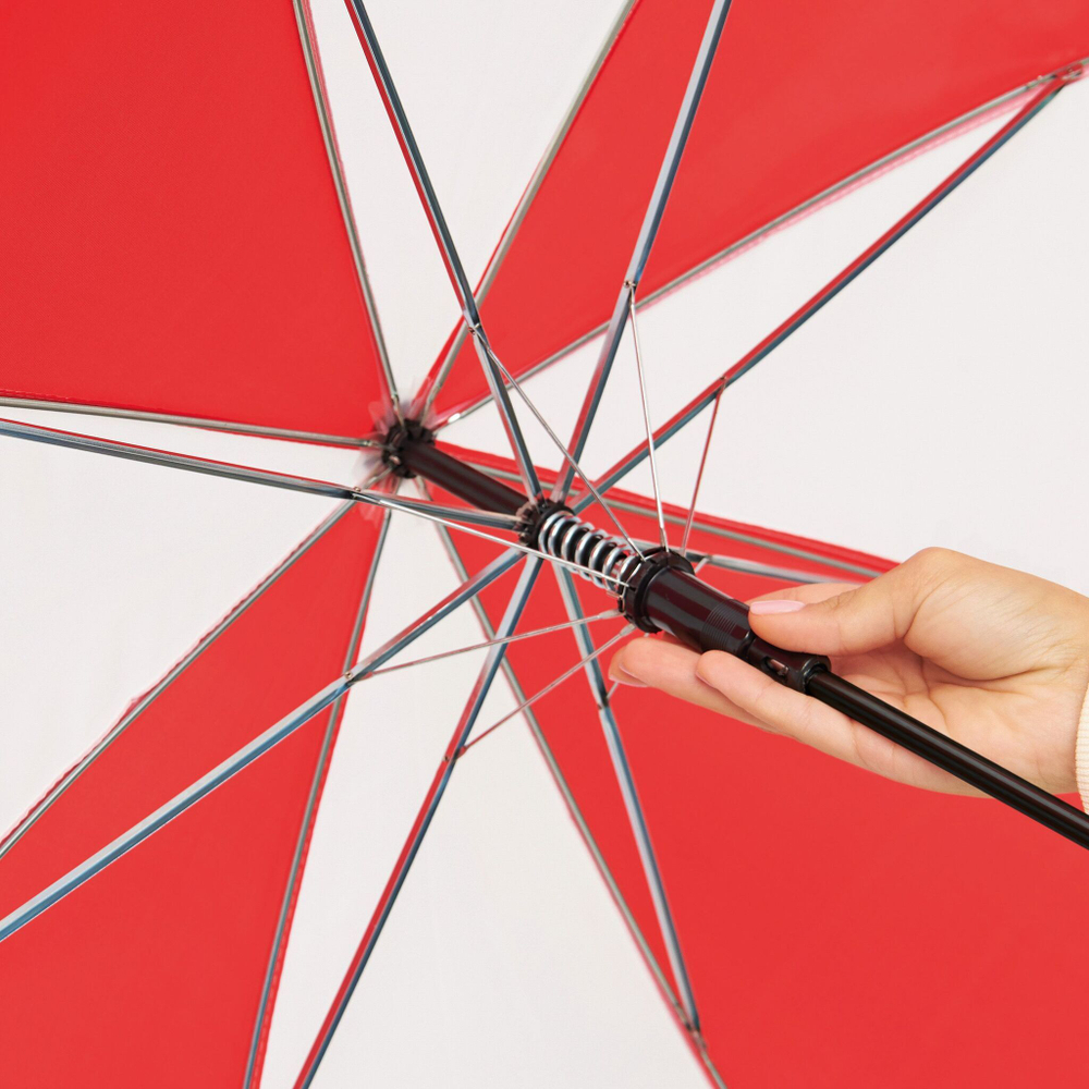 Зонтик- трость DISCO & DANCE Чёрный/Красный