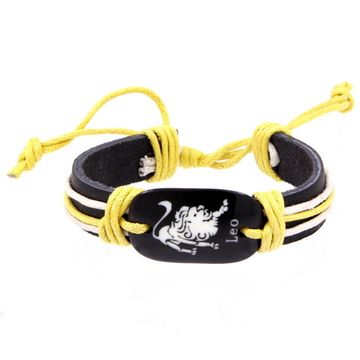 Фенечка - 23 Лев (желтая нить)