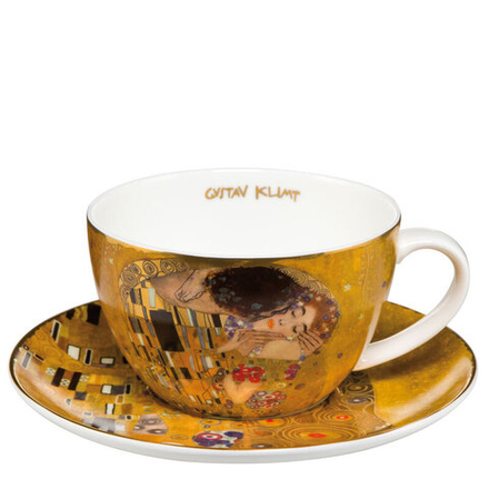 Goebel Чашка Kiss объемом 250 мл с блюдцем для капучино