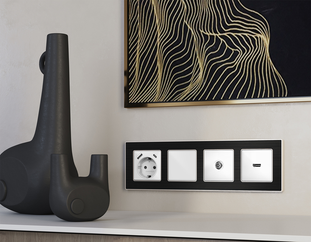 MA136010 Комплект суппорта универсального ALFA Белый матовый QUANT (AP1360, VM240)