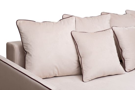 Диван Mores(K)/VD кант трехмест.раскл. велюр беж. Colton 002-BEG 226*103*94