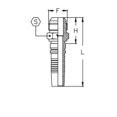 Фитинг DN 38 JIC (Ш) 1.7/8 Interlock TIEFFE