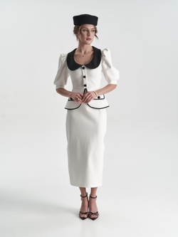 Жакет «Жена Президента» в белом оттенке