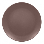 Тарелка RAK Neofusion Mellow Chestnut brown круглая плоская 24 см (81220343)