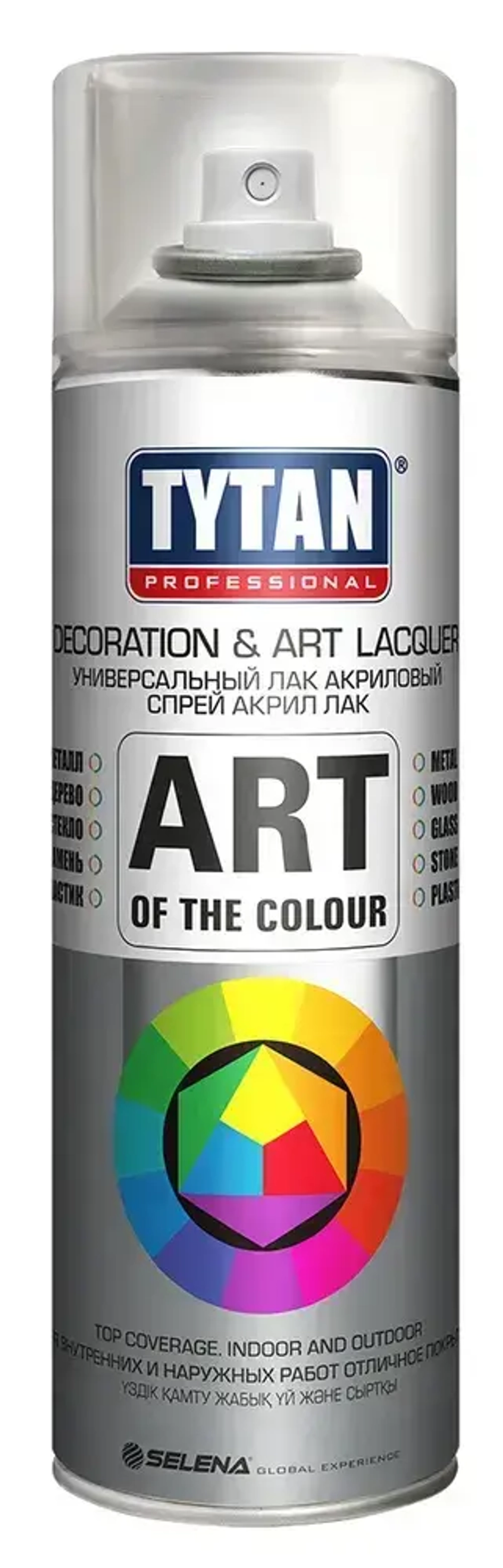 Аэрозольный лак Tytan Professional Art Of The Colour бесцветный глянец 400 мл