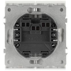 Выключатель ЭРА Arktik 16-1104-01 двойной 10АХ-250В белый