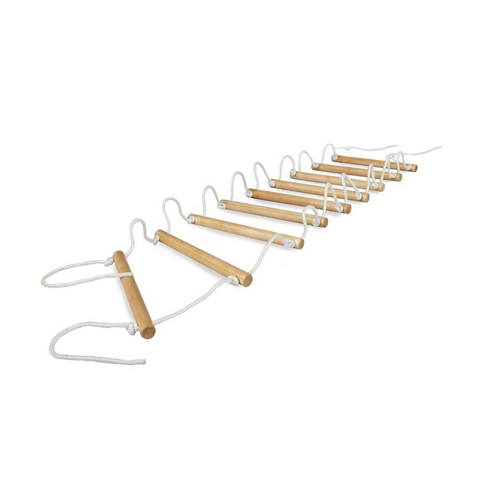 Лестница веревочная с деревянными ступенями (10 шт)