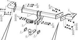 Фаркоп Berg для Haval H7 2025-н.в., шар A, 2000/75 кг, F.9417.001