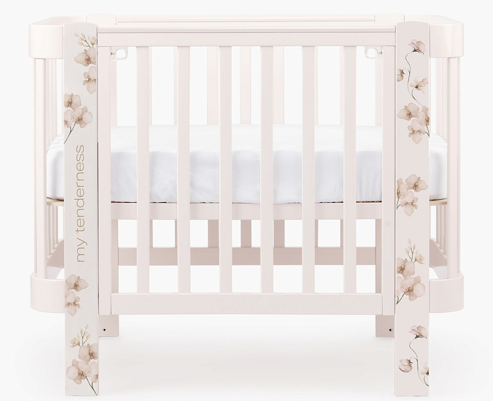 Детская кроватка-трансформер Happy baby Mommy Love в комплекте с расширением 160х70 pink