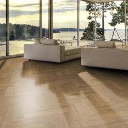 Инженерная доска Kahrs Дуб CD, Серое масло Grey oil