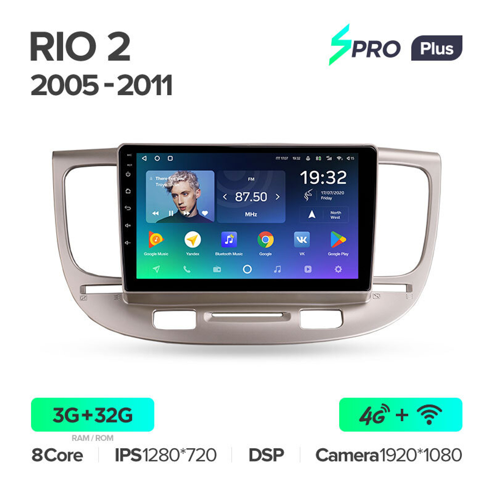 Teyes SPRO Plus 9" для KIA Rio 2 2005-2011